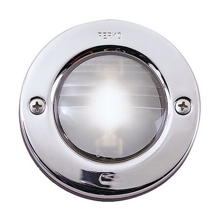 Perko Perko 1146DP112V 12V Reduced Glare Cockpit Light - 3", Chrome 1146DP112V